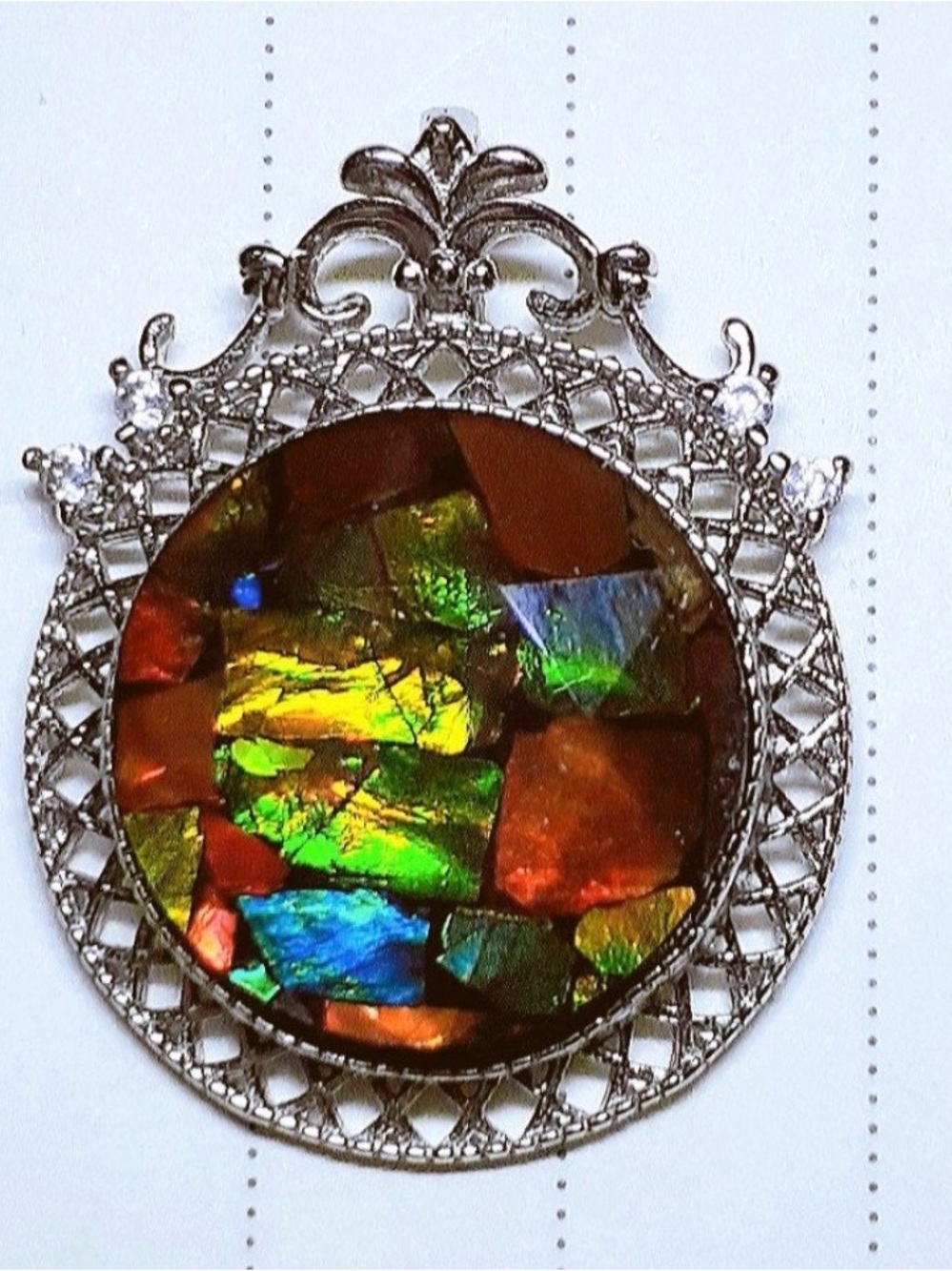 Ammolite Pendant - Picture 1 of 3